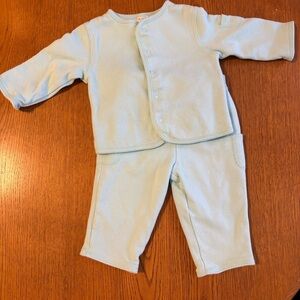 Cozy Organic Baby Set in Light Blue